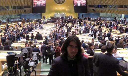Estudiante participa en evento de simulación de los comités de Naciones Unidas en Nueva York