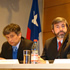 El ingeniero y profesor de la Facultad de Economía y Negocios de la U. de Chile, Aldo González, y el profesor de Derecho U. de Chile, Domingo Valdés. 