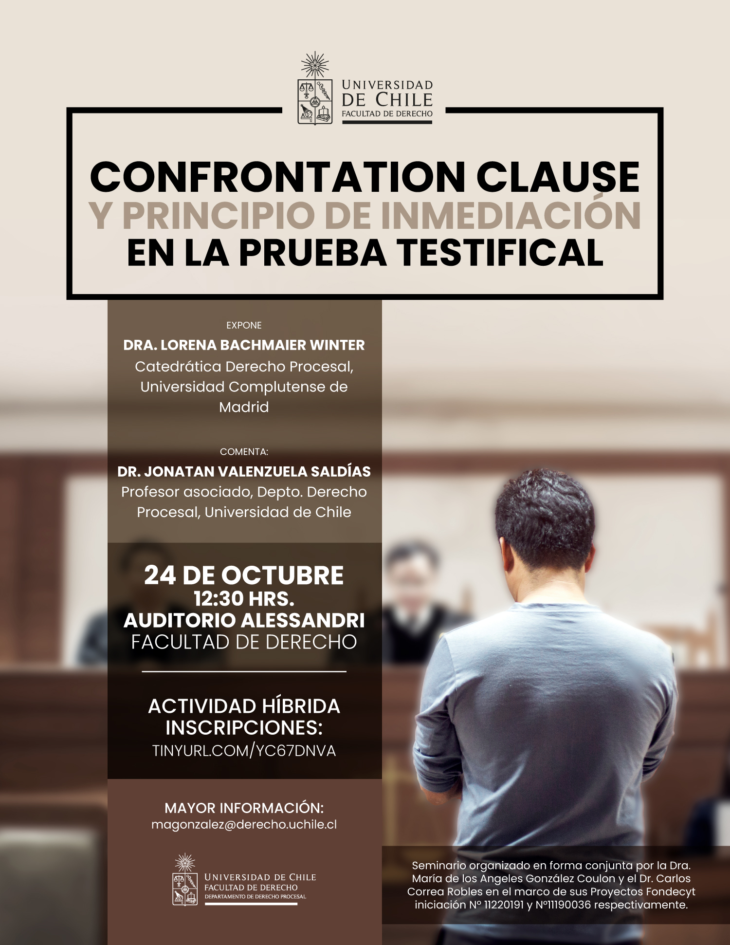 Charla Confrontation Clause Y Principio De Inmediaci N En La Prueba