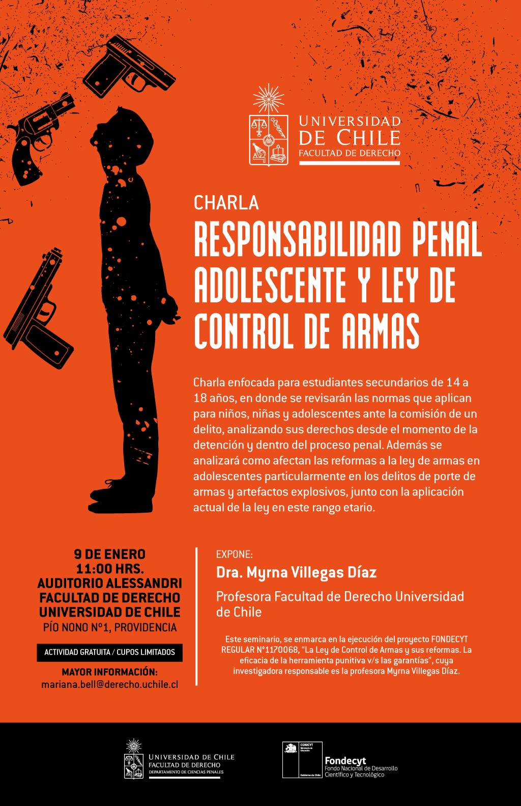 Charla La responsabilidad penal adolescente y ley de control de armas