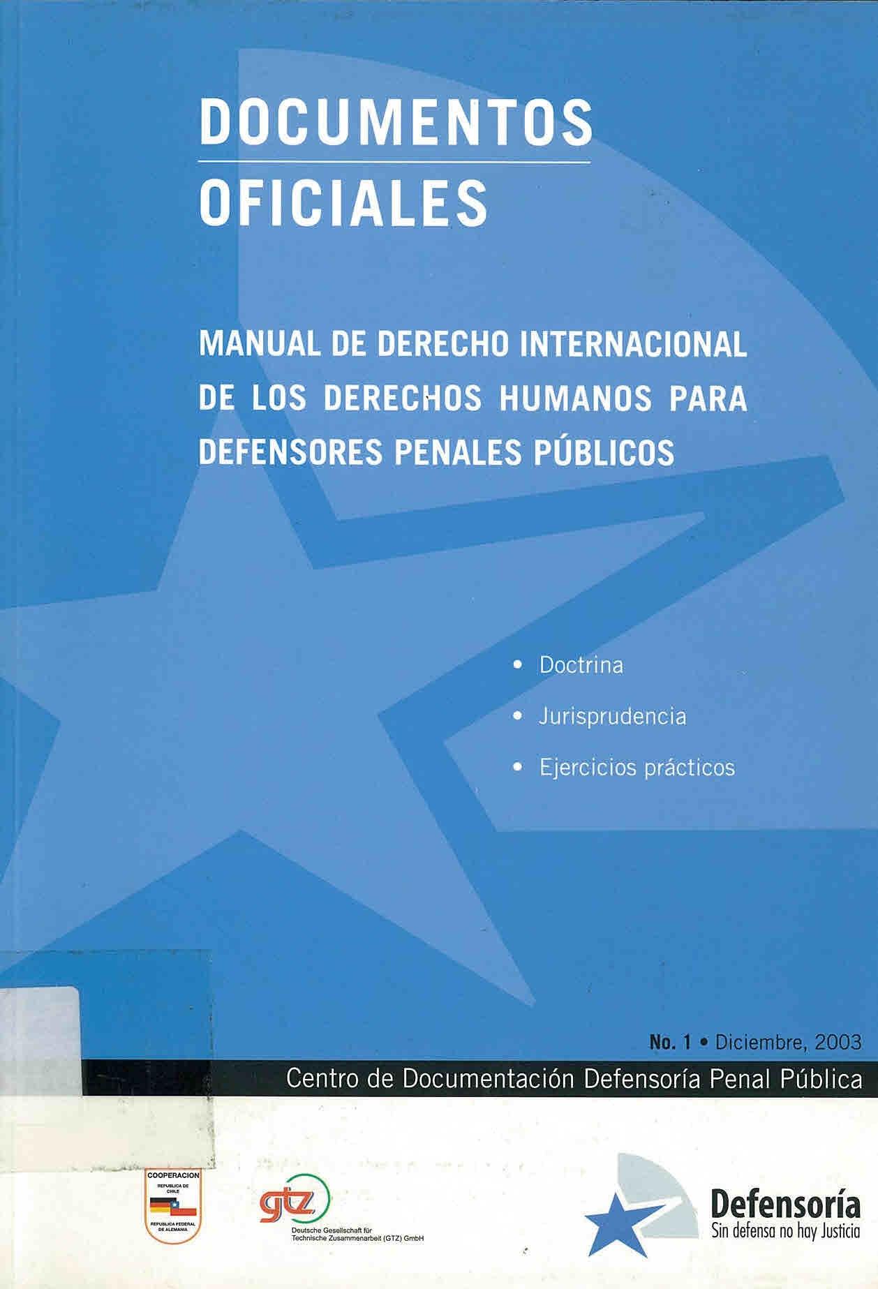 Manual de Derecho Internacional de los DD. HH. para Defensores Penales