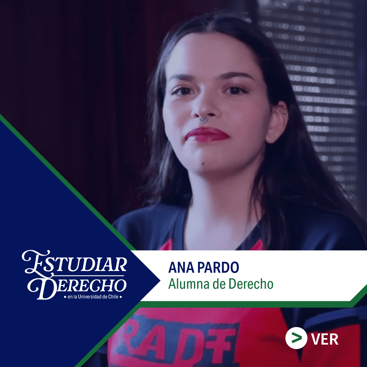 Ana Pardo, Alumna de Derecho