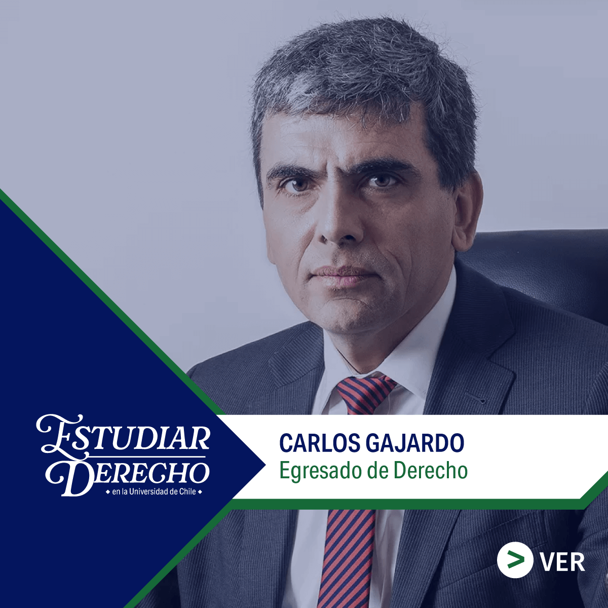 Carlos Gajardo, egresado de Derecho