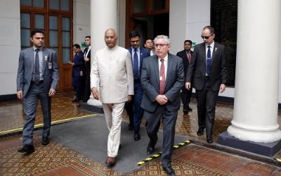 Presidente de la India en visita a la Casa de Bello