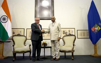 Presidente de la India en visita a la Casa de Bello