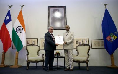 Presidente de la India en visita a la Casa de Bello