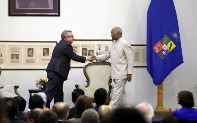 Presidente de la India en visita a la Casa de Bello