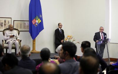 Presidente de la India en visita a la Casa de Bello