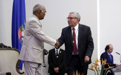 Presidente de la India en visita a la Casa de Bello