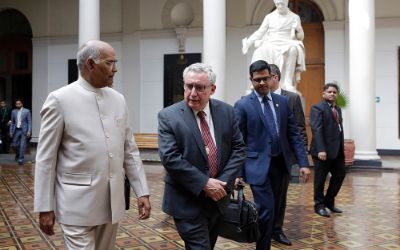 Presidente de la India en visita a la Casa de Bello