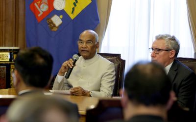 Presidente de la India en visita a la Casa de Bello
