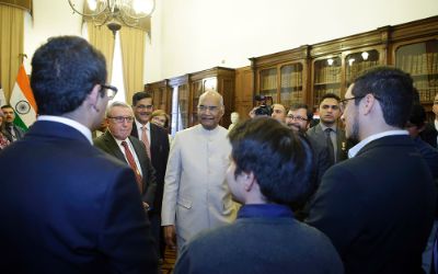 Presidente de la India en visita a la Casa de Bello