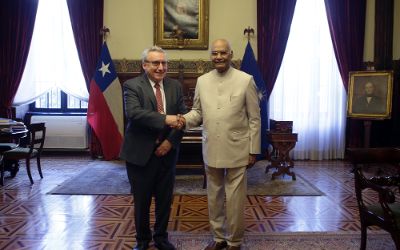 Presidente de la India en visita a la Casa de Bello
