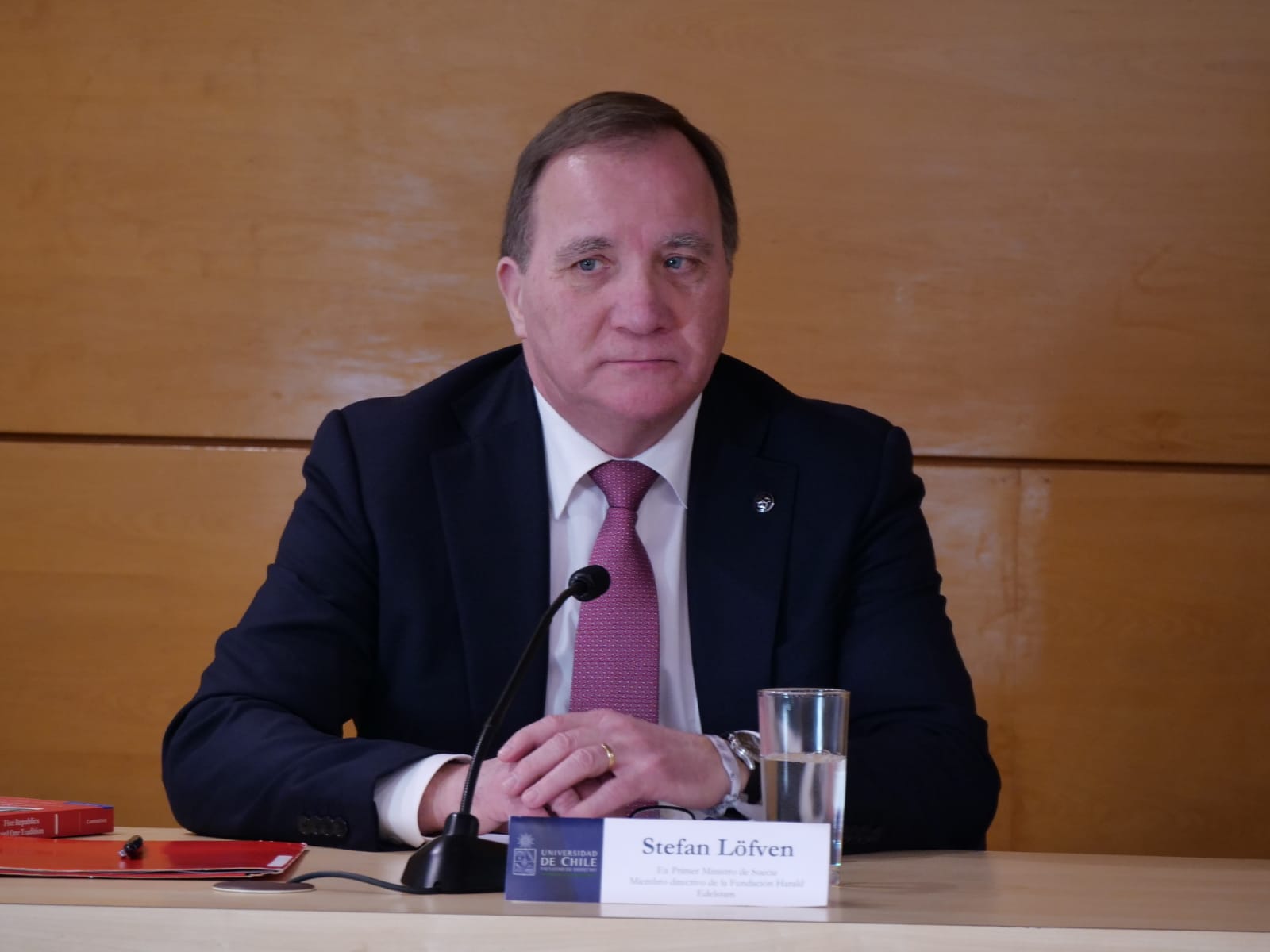 La actividad contó con la presencia de Stefan Löfven, integrante de la mesa directiva de la Fundación Edelstam y ex Primer Ministro de Suecia.