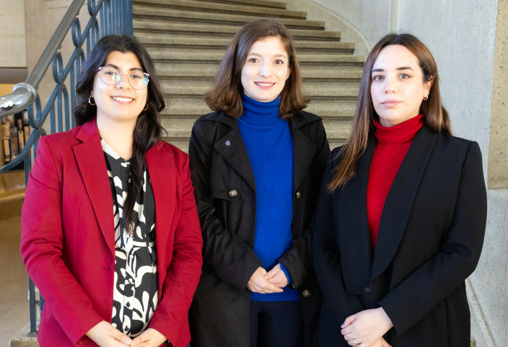 Las investigadoras a cargo del proyecto: Giovannina Sutherland, Carolina Flores y María Jesús Maibe.