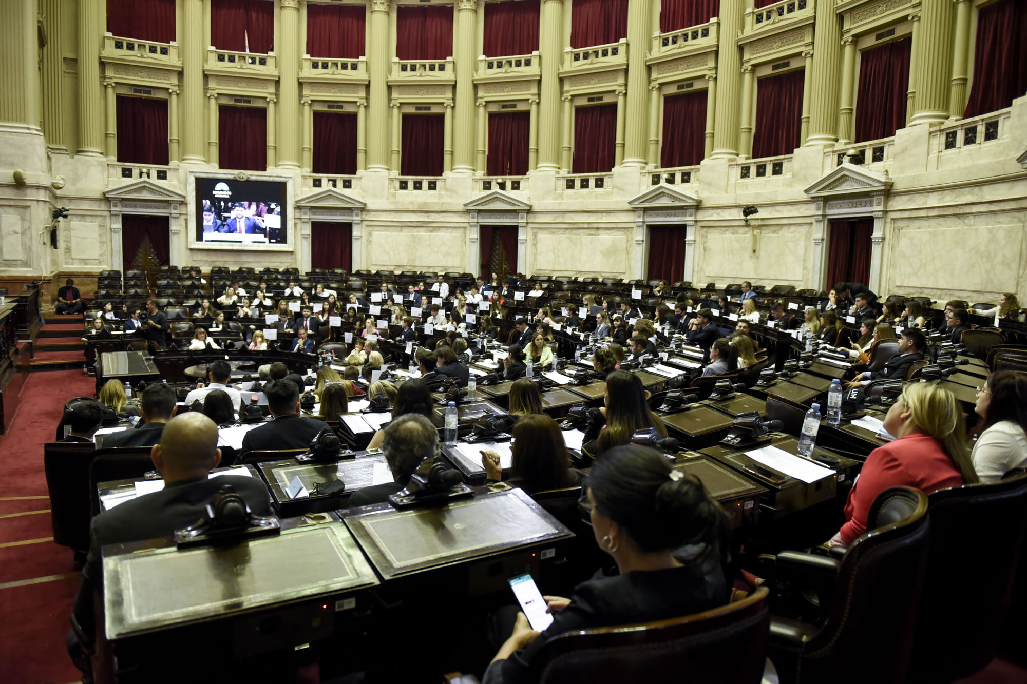 La actividad se desarrolló en el Palacio del Congreso Nacional de Argentina.
