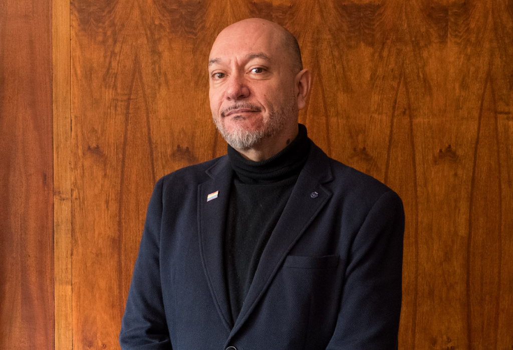 Profesor Álvaro Fuentealba, perteneciente al Departamento de Ciencias del Derecho y responsable de la realización de la actividad.