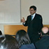 Invitado por el profesor José Zalaquett, expuso frente a alumnos y profesores en agosto de 2004. 