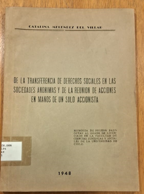 Portada tesis Catalina Meléndez del Villar.