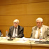 Prof. Mario Arnello; Prof.  Mario Ramírez, director del Departamento de Derecho Internacional; y Prof. Edmundo Vargas.
